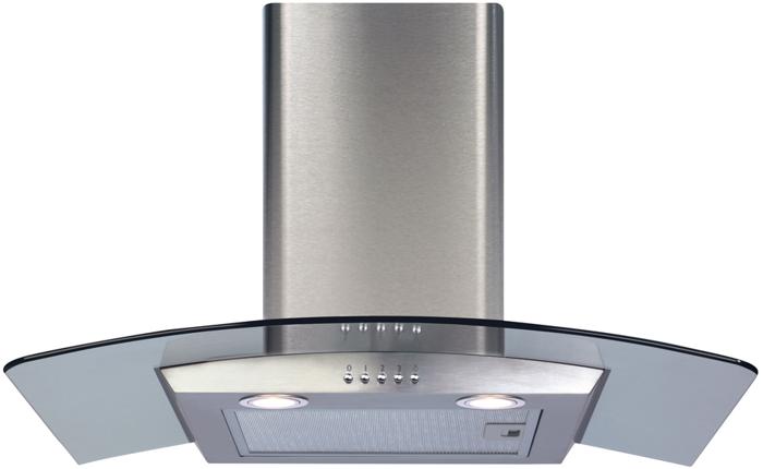 CDA ECP72SS Curved glass Hood Stainless steel