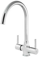Reginox Thames  Twin Lever Kitchen Sink Mixer UK4R1102 Tap Chrome