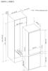 CDA CRI971 70/30 Frost free 242 Litres Integrated Fridge Freezer White