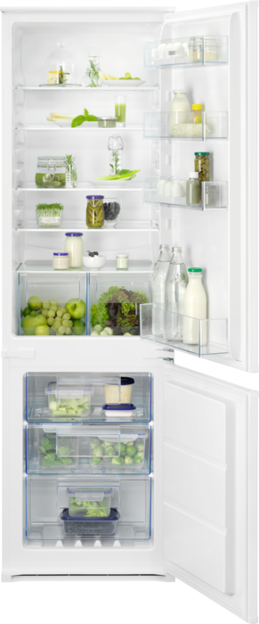 Zanussi ZNNN18ES3 Frost free 253 Litres 70/30 Integrated Fridge Freezer White