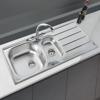 Carysil KD150 `Pack` Kona 1 1/2 Bowl sink + HS605 Tap ( Sink and Tap ) Stainless steel