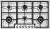 Smeg PGF96 Classica 90cm 6 Burner Gas Hob Stainless steel