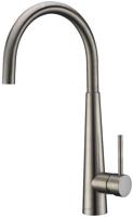 Clearwater PO2BN Porrima Single Lever Monobloc with "C" Swivel Spout Tap Brushed Nickel