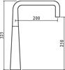 Clearwater PO4CP Monoblock sink mixer u spout Tap Chrome