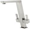 Clearwater EL2BN Electra Twin Lever MixerHigh Swivel Spout Brushed Tap Brushed Nickel