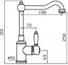 Clearwater TIB2G Single Lever Monobloc Mixer Tap Gold