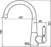 Clearwater EQ6G Equinox C Single Lever Gold Monobloc Kitchen Sink Mixer Tap Gold