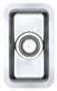 1810 LUXSOPLUSUNO25 160U /350 Half 0.5 Bowl Undermount Sink Stainless steel