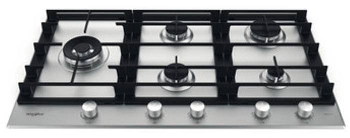 Whirlpool GMWL958IXL 90cm 5 Burners Gas Hob Inox