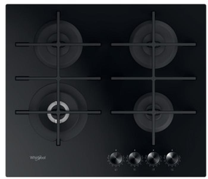 Whirlpool GOWL628NB 4 Burner  60cm Gas Hob Black