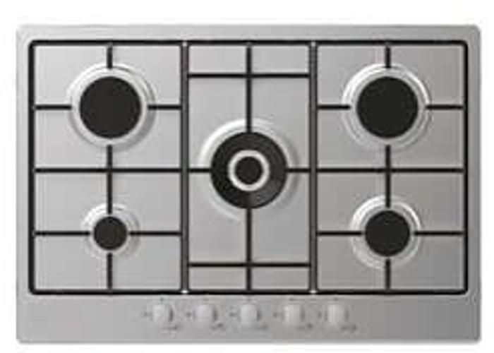Iberna IHW74WX 75cm 5 Burner Gas Hob Stainless steel