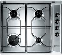 Indesit PAA642IXIWE1 58cm 4 Burner Gas Hob Inox