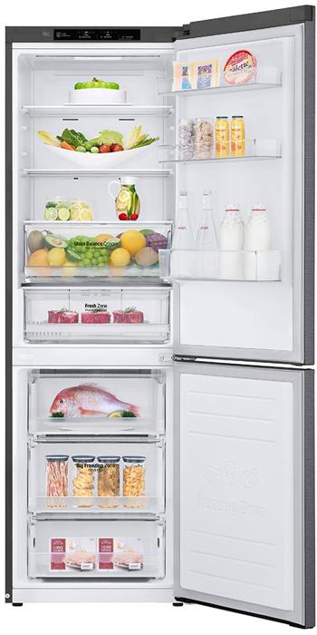 LG GBB61DSJZN 60cm 341Litres 60/40 *Frost Free* Freestanding Fridge-Freezer Graphite