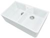 1810 Argilla Fireclay 800 /853  - 2 Bowl Undermount Sink White