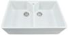 1810 Argilla Fireclay 800 /853  - 2 Bowl Undermount Sink White