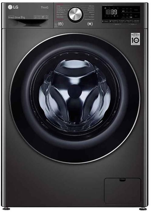 LG F4V909BTSE Turbowash360™  9kg, 1400rpm Freestanding Washing Machine Black