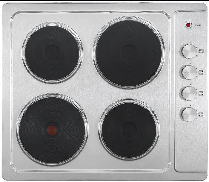 CATA UBSPH60KCR 60cm 4 Zone Solid-Plate Electric Hob Stainless steel