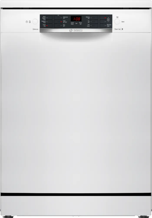 Bosch SMS26AW08G Series 2 60cm 12 Place Settings Freestanding Dishwasher White