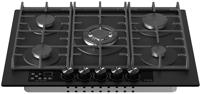 CDA HVG731MB 70cm Gas on glass  5 Cooking Zones Gas Hob Black
