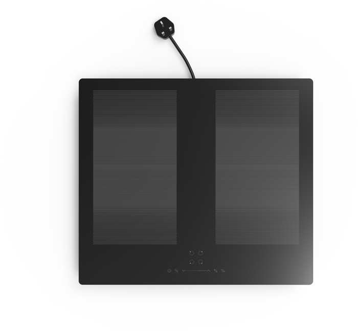 CATA UBFLEX60 60cm 4 Zone with Flex Zone plug & play or hardwired Induction Hob Black