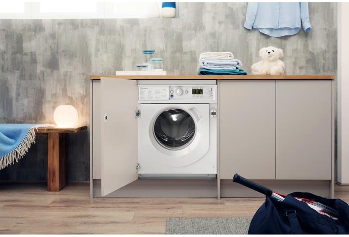 Indesit BI WDIL 75125 UK N (BIWDIL75125) Integrated Washer Dryer White