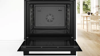 Bosch HQA534BB3B Series 4 Built-in with added steam 71 Litres Built-in Single Electric Oven Black