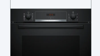 Bosch HQA534BB3B Series 4 Built-in with added steam 71 Litres Built-in Single Electric Oven Black