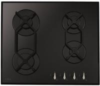 CDA HVG621BL 60cm 4 Burne Gas on glass Gas Hob Black