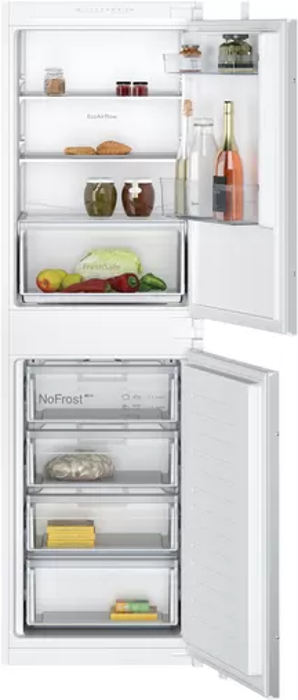 NEFF KI7851SE0G N30 Built In  177.2 x 54.1 cm sliding hinge Frost Free 50/50 Split Integrated Fridge Freezer White