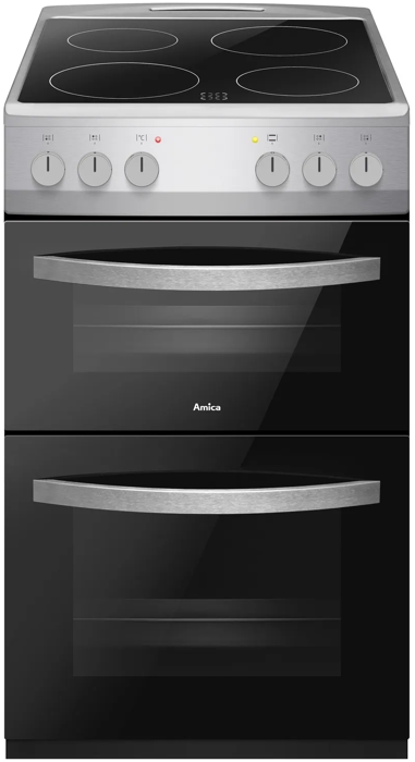 Amica AFC502SS 50cm Ceramic Freestanding Electric Cooker Stainless steel