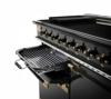 Rangemaster ELS90DFFGB/BE Elise Luxe 90 Dual Fuel Black / Antique Brass trim 136330 Dual Fuel Range Cooker Black Antique
