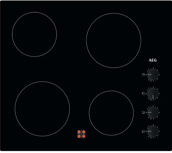 AEG HK614000CB 3000 60cm Radiant Ceramic Hob Black