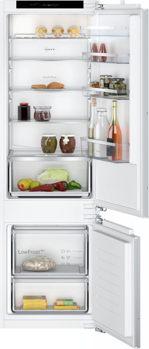 NEFF KI5872FE0G N 50 With Freezer at bottom 177.2 x 54.1 flat hinge Integrated Fridge Freezer White