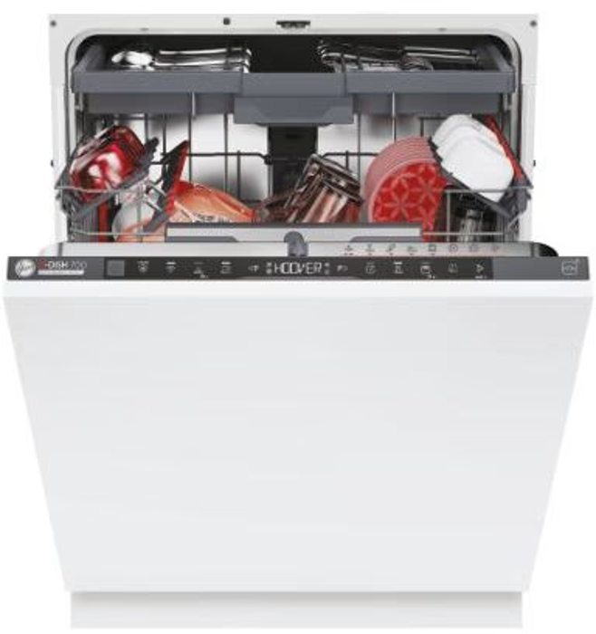 Hoover HI6C4S1PTA-80 H-DISH 700  Fully Integrated WIFI 16 place settings + Cutlery tray Integrated Dishwasher White