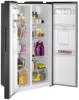 Teknix TSBSW911772B Frost Free 562-Litres Non-Plumbed Water Dispenser American Style Fridge Freezer Black