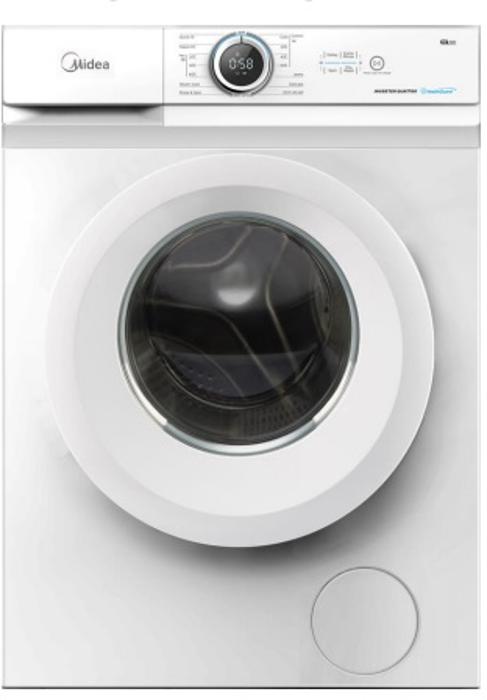 Midea MF10EW80BB 8Kg 1400 Spin Freestanding Washing Machine White