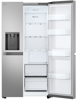 LG GSLC40PYPE 641L NatureFRESH Frost Free Plumbed Water and Ice Dispenser American Style Fridge Freezer Platinum Silver