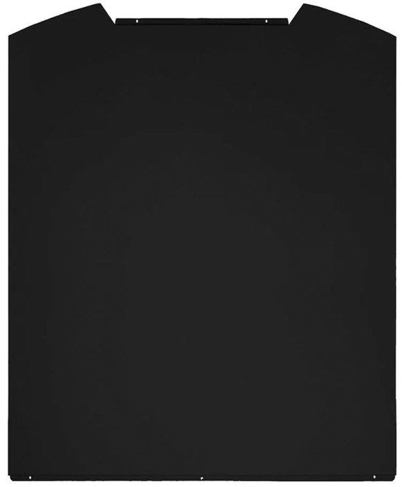 Prima LES101 60cm Curved Glass Splashback Ebony Black