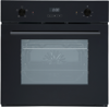 CATA CUL57PGBK 60cm Lux Fan (plug and go) Electric Single Oven + UBGOG601BK 60cn Gas on Glass 4 Burner Gas Hob ( Oven and Hob Pack ) Black