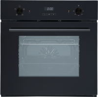 CATA CUL57PGBK 60cm Lux Fan (plug and go) Electric Single Oven + UBFLEX60 60cm 4 Zone with Flex Zone plug & play Induction Hob ( Oven and Hob Pack ) Black