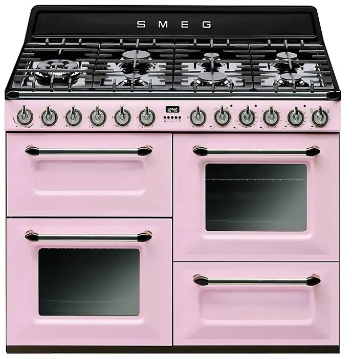 Smeg R4110RO 110cm Victoria Dual Fuel Range Cooker Dual Fuel Range Cooker Pink