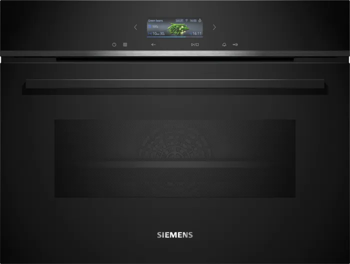 Siemens CM724G1B1B iQ700  compact oven with microwave 45 Litres  900W Built-in Microwave Black