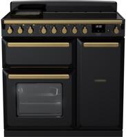 Rangemaster ESDL90EIPGBL/AB1 18053 90cm Estel DLX 90 EI Induction Range Cooker Black