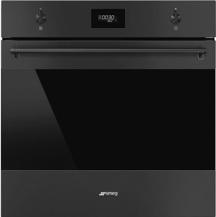 Smeg SFP6301TVN  60cm Classic Pyrolytic Built-in Single Electric Oven Matte Black