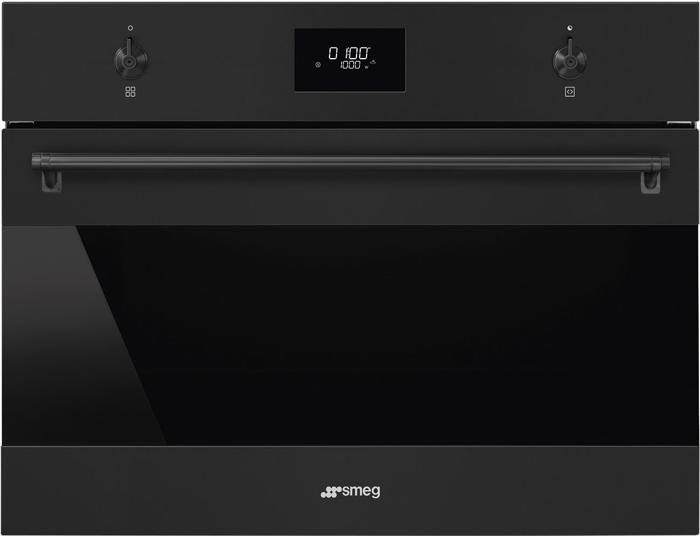 Smeg SO4301M1N 45cm compact Built-in Microwave Matte Black