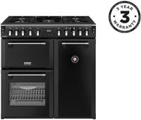 Stoves 444411867 Richmond Deluxe 90DF Dual Fuel Range Cooker Black