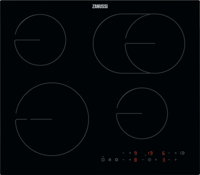 Zanussi ZHRN673K 4 Zone Electric Ceramic Hob Black