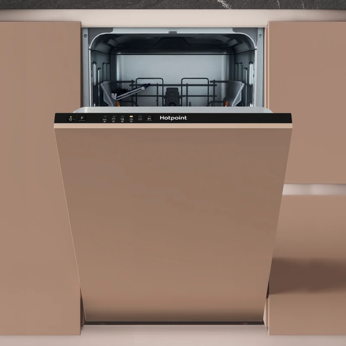 Hotpoint HP2IE10CS80UK 10 Place Settings Slimline Integrated Dishwasher Black