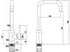 1810 ALP/20/SS Alpsee Square Spout Tap Stainless steel