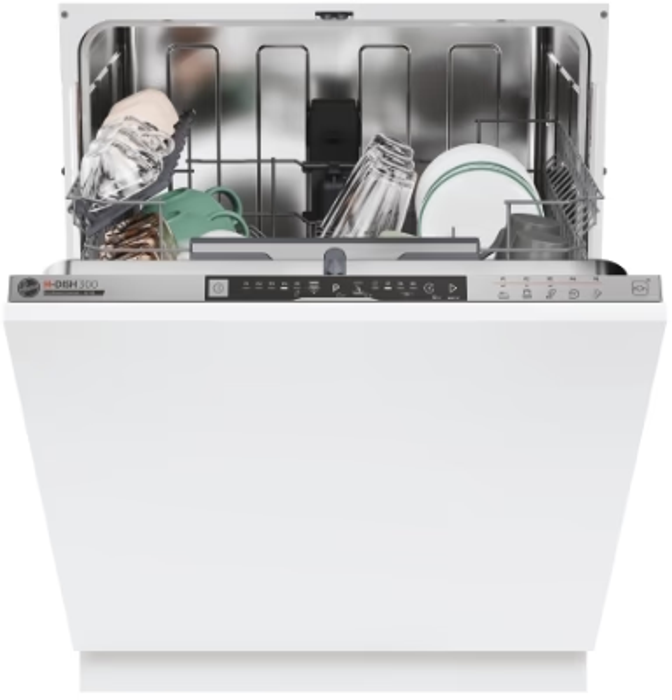 Hoover HI4E7L0S-80 60cm  14 Place Setting Integrated Dishwasher White